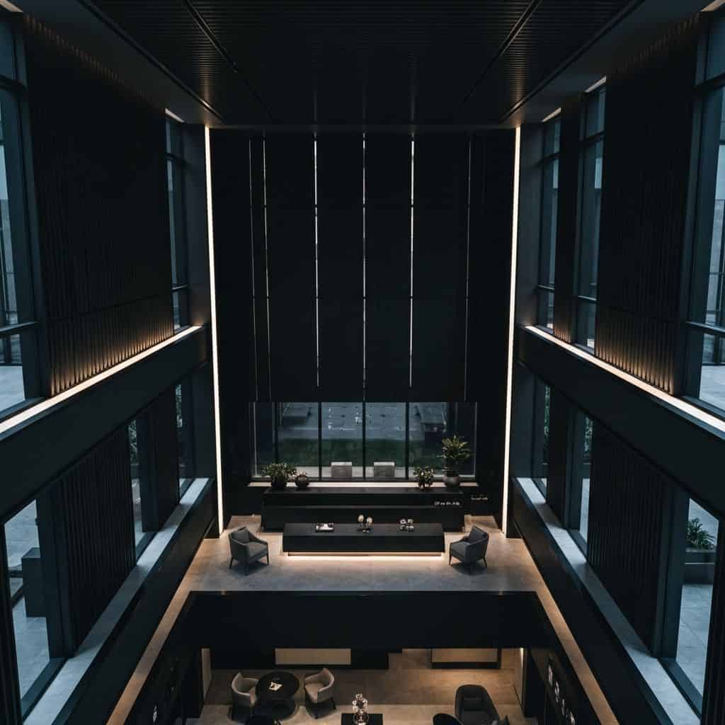 Luxury modern architecture interior