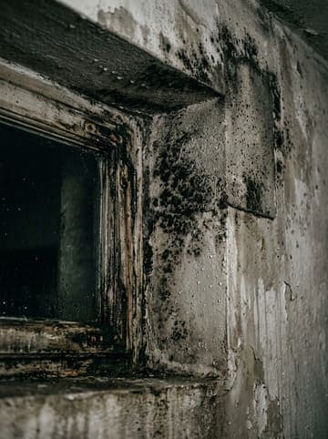 Мостики холода — плесень и конденсат на стене у окна из-за промерзания